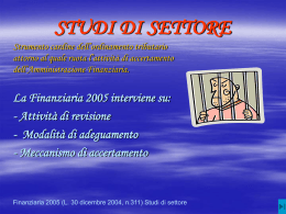 Meccanismo di accertamento - Software Contabilita Blustring