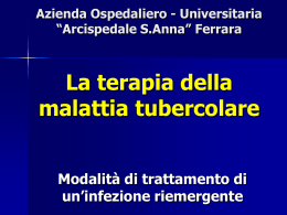 tbc_terapia - Azienda Ospedaliera S. Anna