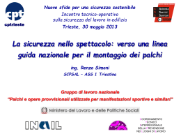 Sicurezza palchi