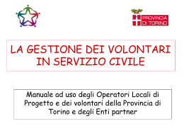 il volontario - Provincia di Torino