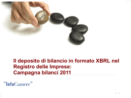 Note tecniche per la predisposizione del Bilancio in formato XBRL
