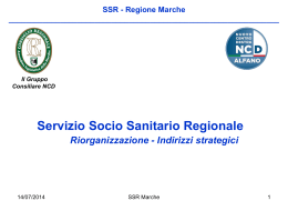 SSR - Regione Marche