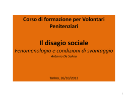 Corso-il disagio sociale