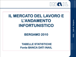IL MERCATO DEL LAVORO E L`ANDAMENTO