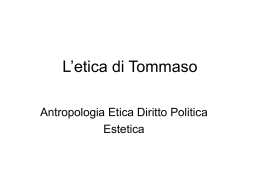 etica, estetica politica e antropologia