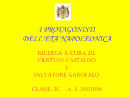 I protagonisti dell`et&agrave; napoleonica 1