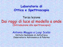 Progetto Lauree Scientifiche - Osservatorio Astronomico di Palermo