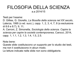 slide filosofia della scienza 1