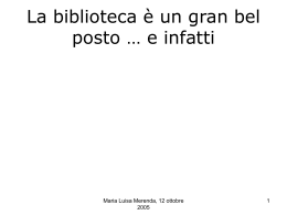 Il Cercalibri: scenari di sviluppo del servizio
