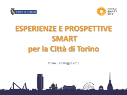SMILE: MasterPlan per Torino Smart City