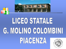 classi prime - Liceo Statale GM Colombini