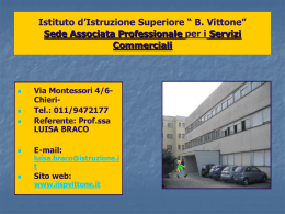 Istituto &ldquo; B. Vittone&rdquo; Sede Associata Professionale per i Servizi
