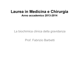 Laurea in Medicina e Chirurgia Anno accademico 2012-2013