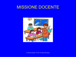 MISSIONE DOCENTE