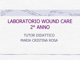 LABORATORIO WOUND CARE 2&deg; ANNO