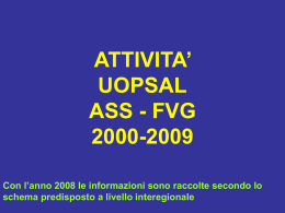 Attività UOPSAL 2000-2009