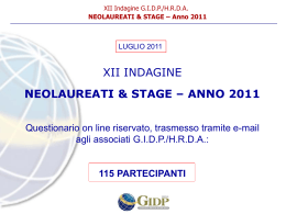 XII Indagine Neolaureati G.I.D.P.- lingua tedesca