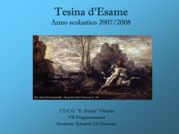 Tesina d`Esame Anno scolastico 2007/2008