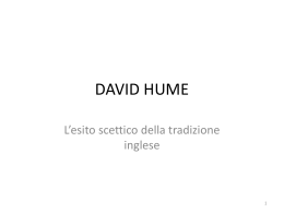 DAVID HUME - Consulenza Filosofica