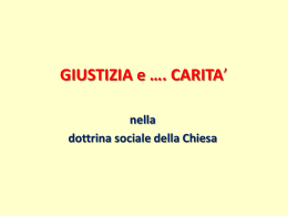 GIUSTIZIA e CARITA` - diocesi di Cremona