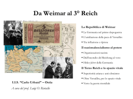 dalla repubblica di Weimar al III Reich