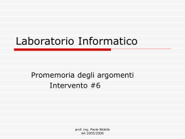 Laboratorio Informatico