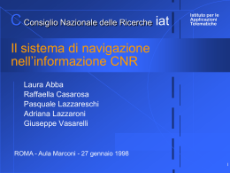 Web CNR 270198 - Istituto di Informatica e Telematica