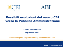 Nuovo CBI e servizi per le Aziende