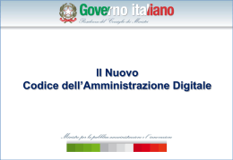 Il Nuovo Codice dell`Amministrazione Digitale