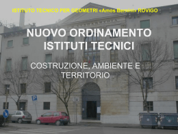 NUOVO ORDINAMENTO ISTITUTI TECNICI