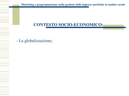 Marketing e programmazione nella gestione delle imprese turistiche