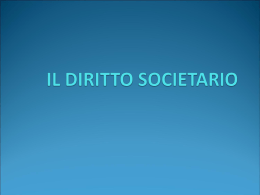 IL NUOVO DIRITTO SOCIETARIO