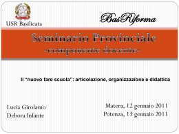 Il &ldquo;nuovo fare scuola&rdquo;: articolazione, organizzazione e didattica