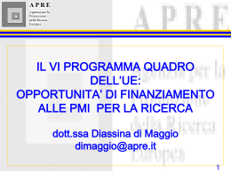 vi programma quadro e pmi