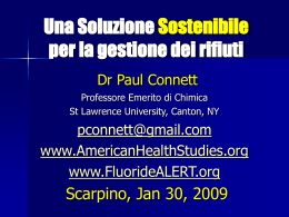 slides di paul connett e torcia al plasma