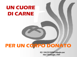 Un cuore di carne per un corpo donato
