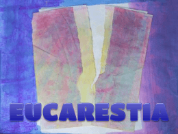 L`eucarestia pensieri e meditazioni