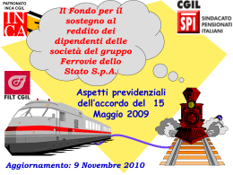 LA PENSIONE DI VECCHIAIA