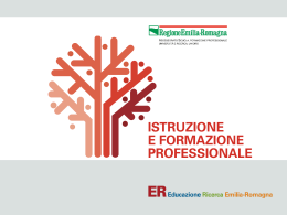 Il sistema regionale di Istruzione e Formazione Professionale (IeFP