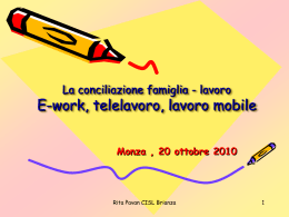 Scarica Convegno telelavoro Pavan Cisl