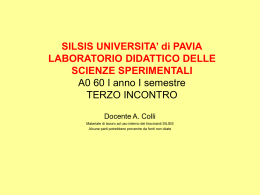 mappe concettuali - Universit&agrave; degli Studi di Pavia