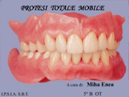 La protesi totale - Denti e non solo