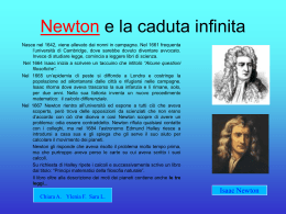 Newton e la caduta infinita - Istituto comprensivo Carpi Nord