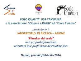 SCUOLA@ AZIENDA-CINEMA E DIRITTI