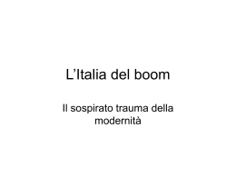 L`Italia del boom
