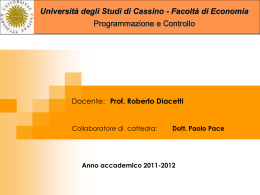 strategia - Universit&agrave; degli Studi di Cassino
