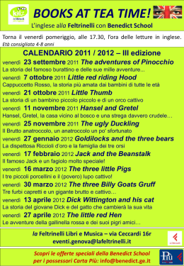 Scopri le offerte speciali della Benedict School per i possessori