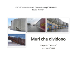 Muri che dividono