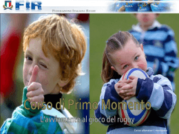 CORSO DI I MOMENTO