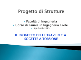Torsione in travi di c.a. - slides